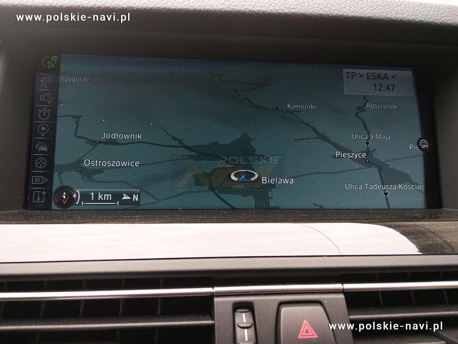BMW NBT Tłumaczenie nawigacji - Polskie menu